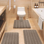 Absorbent Bathroom Mat Set
