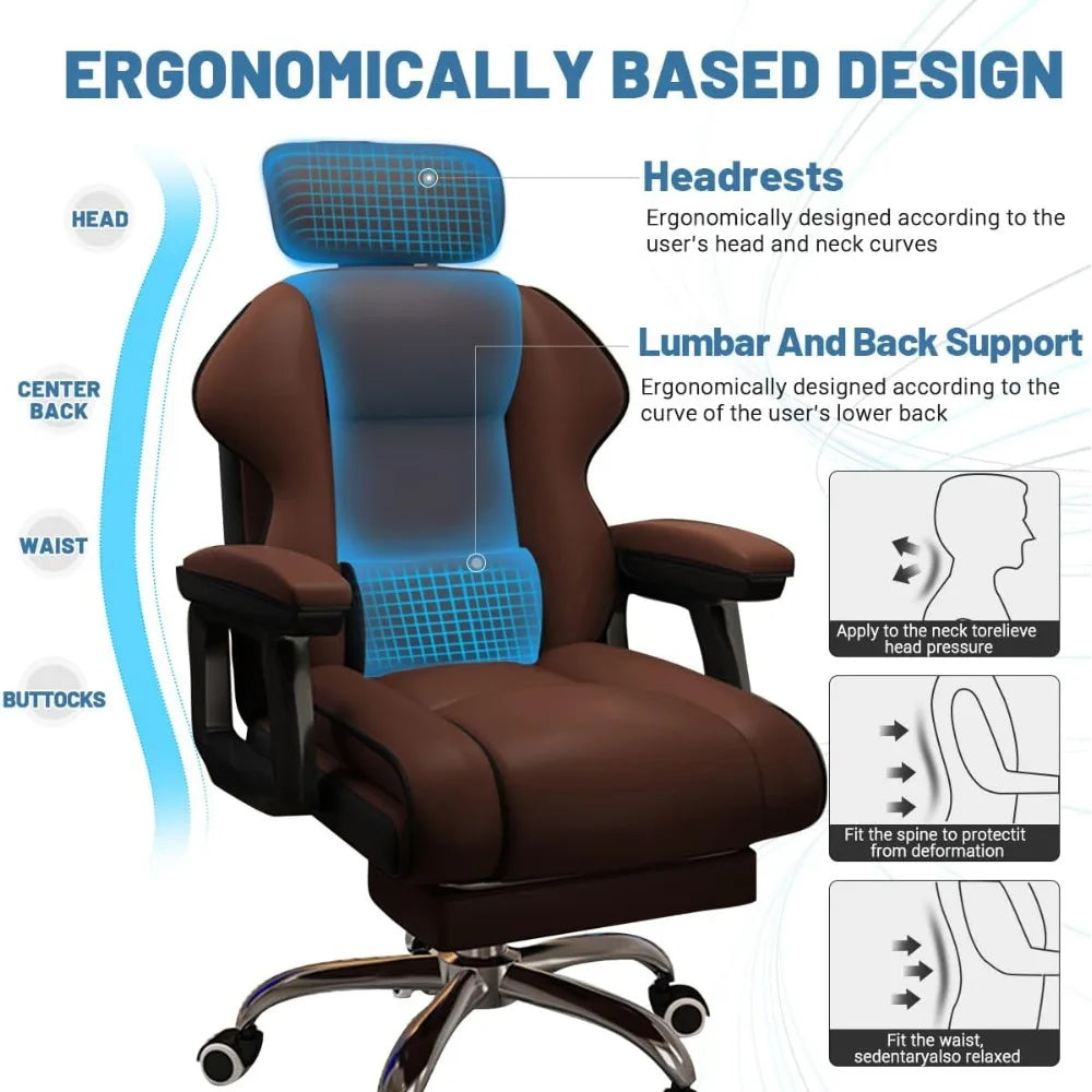 Computer, Office Desk Chair, Ergonomic Adjustable