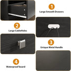 Modern Entertainment Center with Storage Drawers