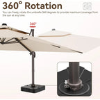 Large Rectangular Heavy Duty Offset Umbrellas