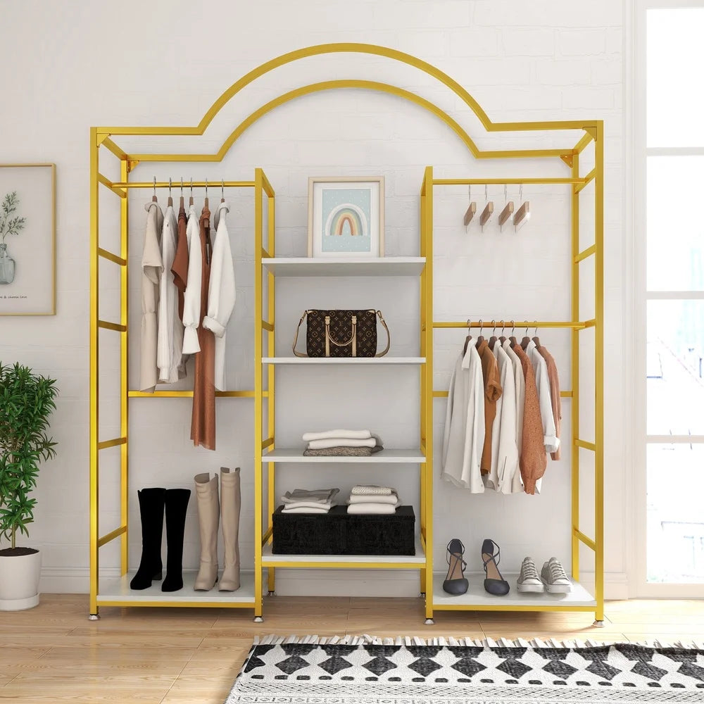 Garment Rack Organizer with shelves