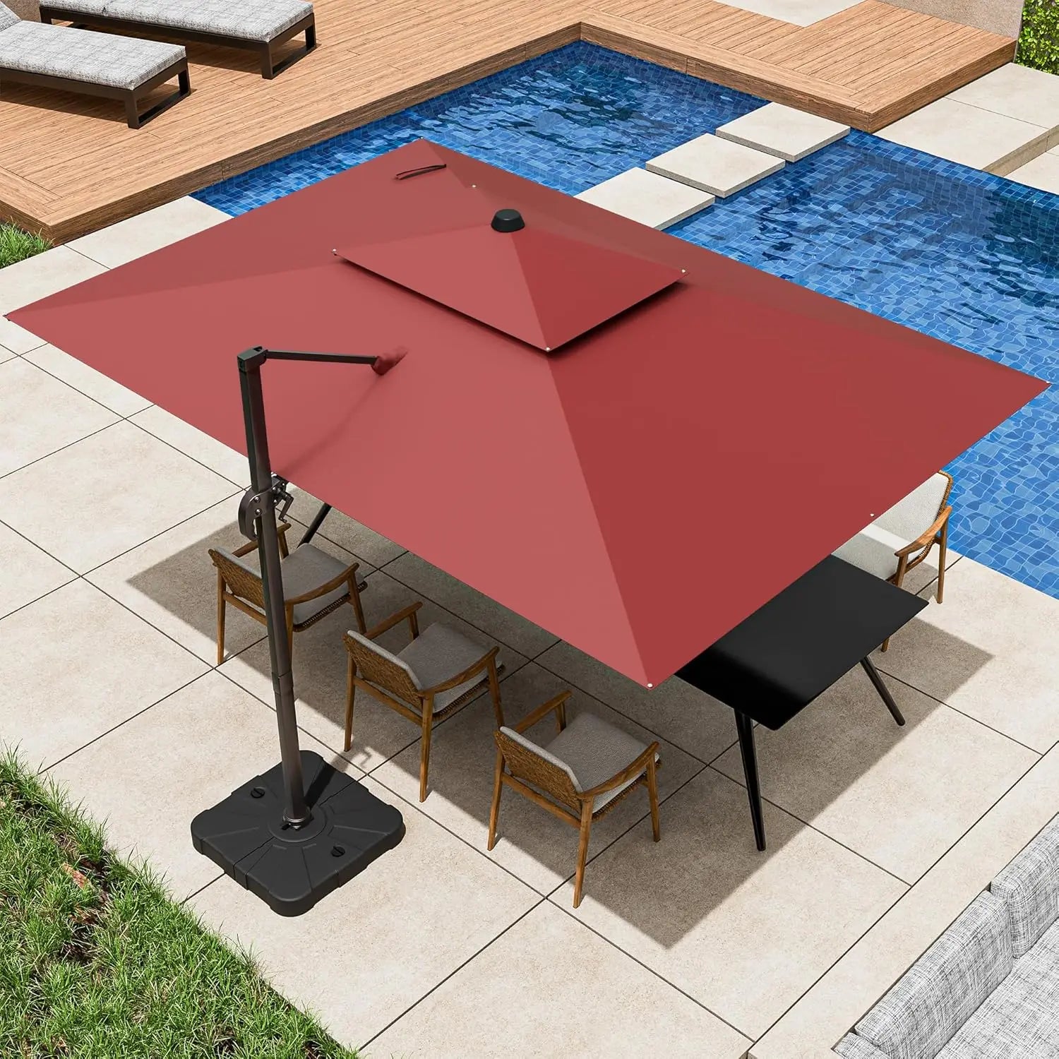 Rectangular  Large Offset Umbrella