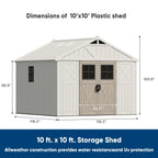 Waterproof & Rustproof Outdoor Tool Shed