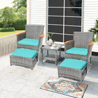 Outdoor Bistro Wicker Patio Set