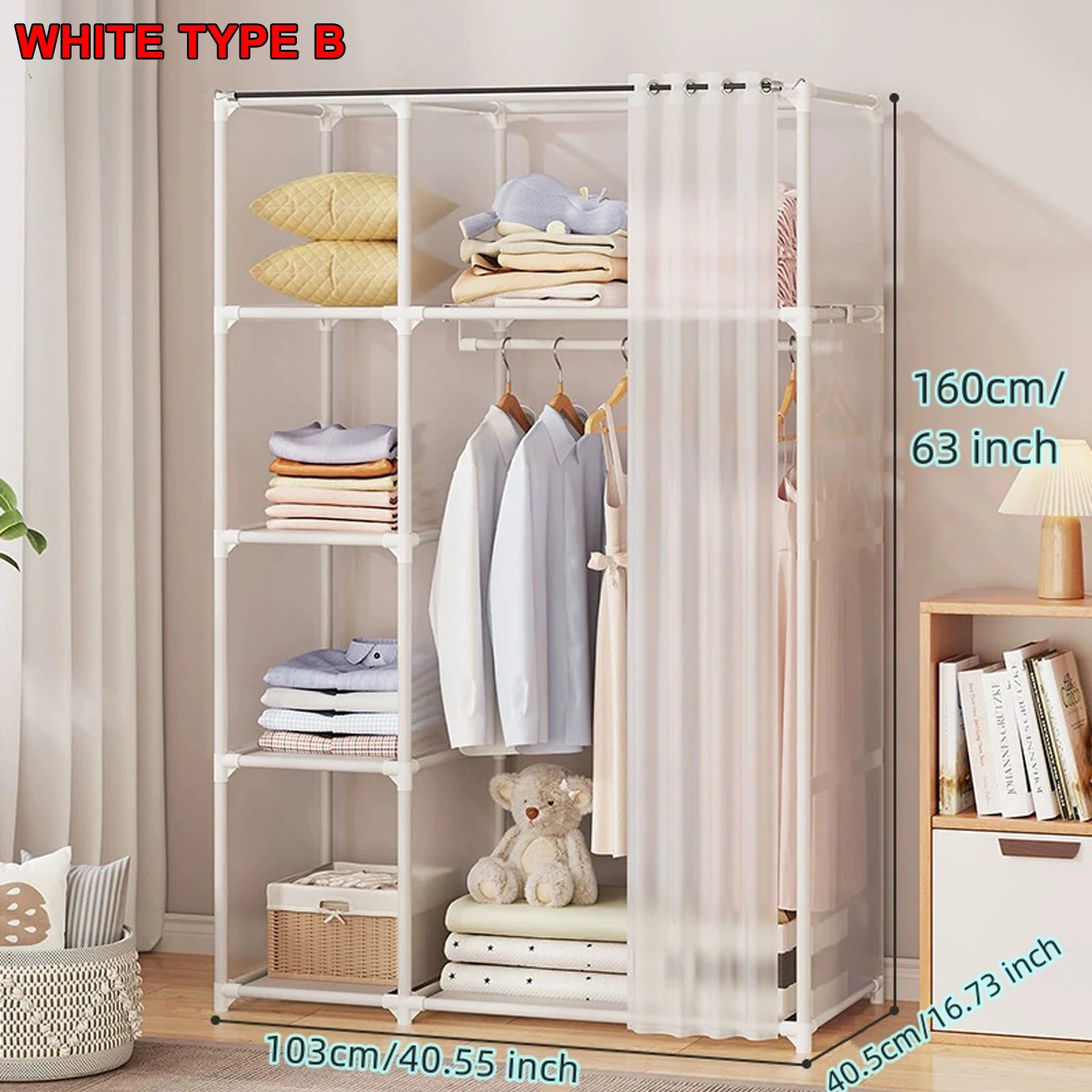 Clothes, Books, & Toys Organizer