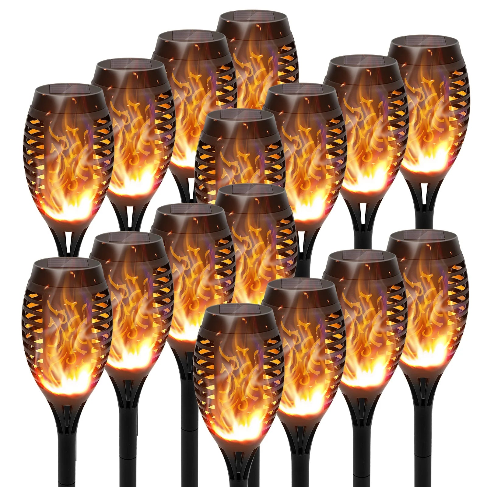 Solar Torch Lights with Flickering Flame