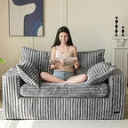 Bean Bag Chair Upholstered Loveseat Sofa