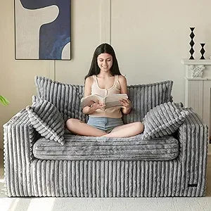 Bean Bag Chair Upholstered Loveseat Sofa