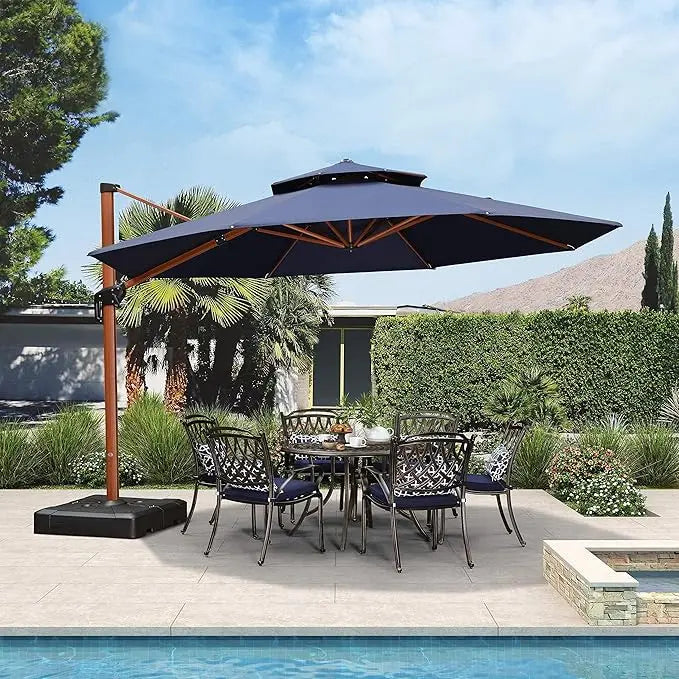 Large Round Windproof Umbrella