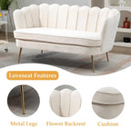 Small Modern Chenille Loveseat Sofa,