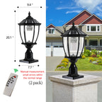 Solar Powered Outdoor Post Light,
