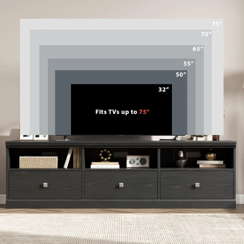 Modern Entertainment Center with Storage Drawers