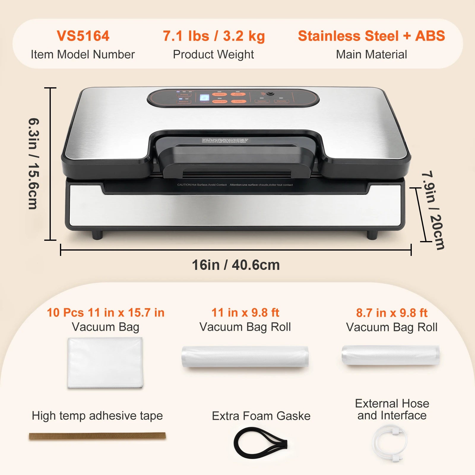 Vacuum Sealer Packaging Machine
