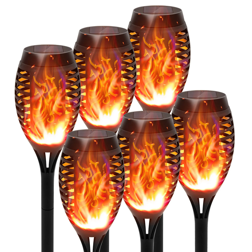 Solar Torch Lights with Flickering Flame