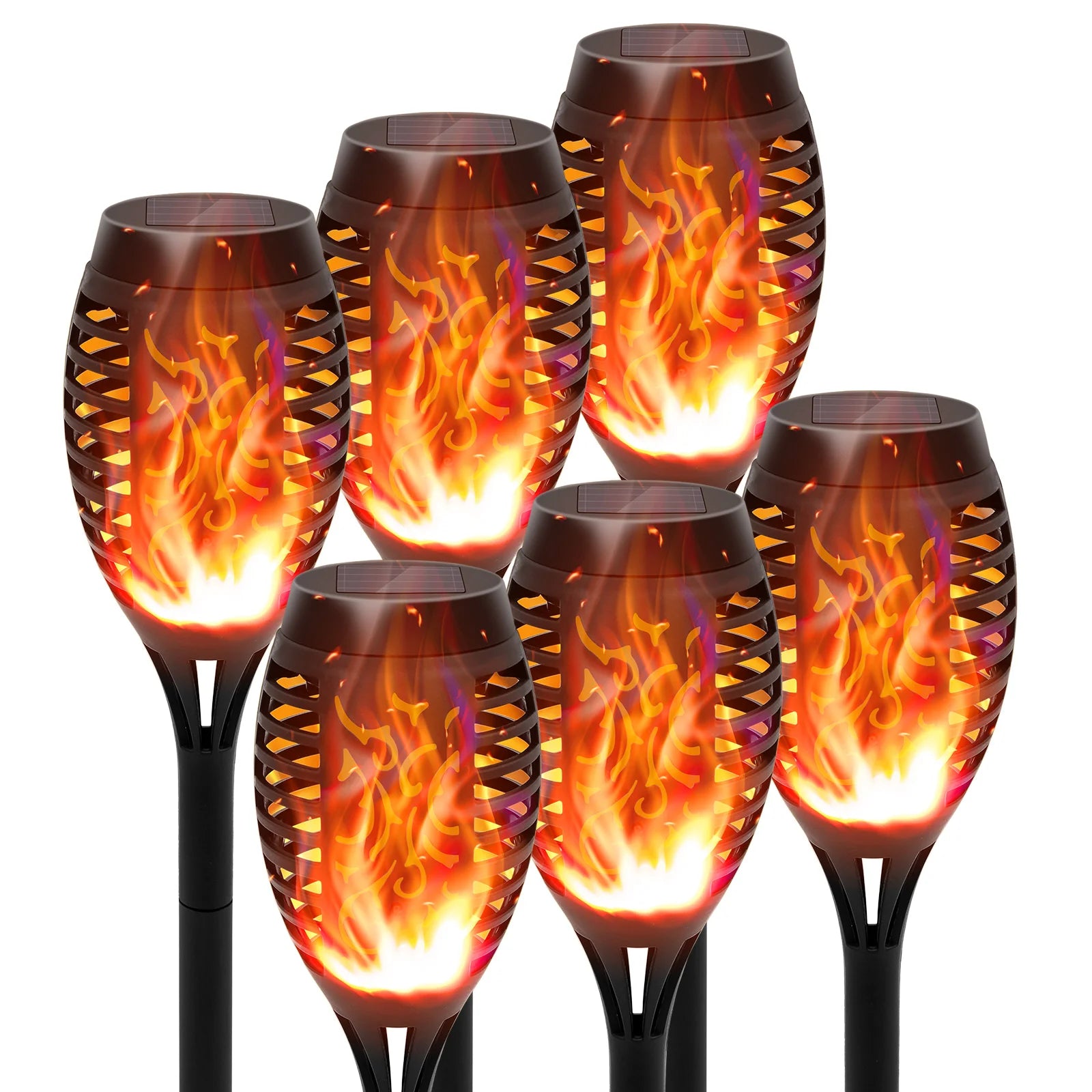Solar Torch Lights with Flickering Flame