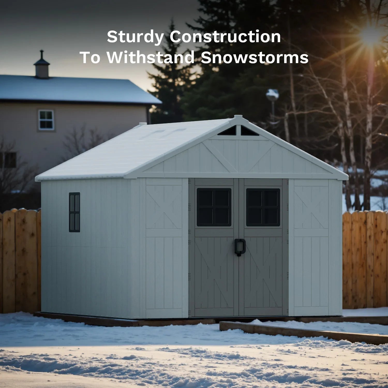 Waterproof & Rustproof Outdoor Tool Shed