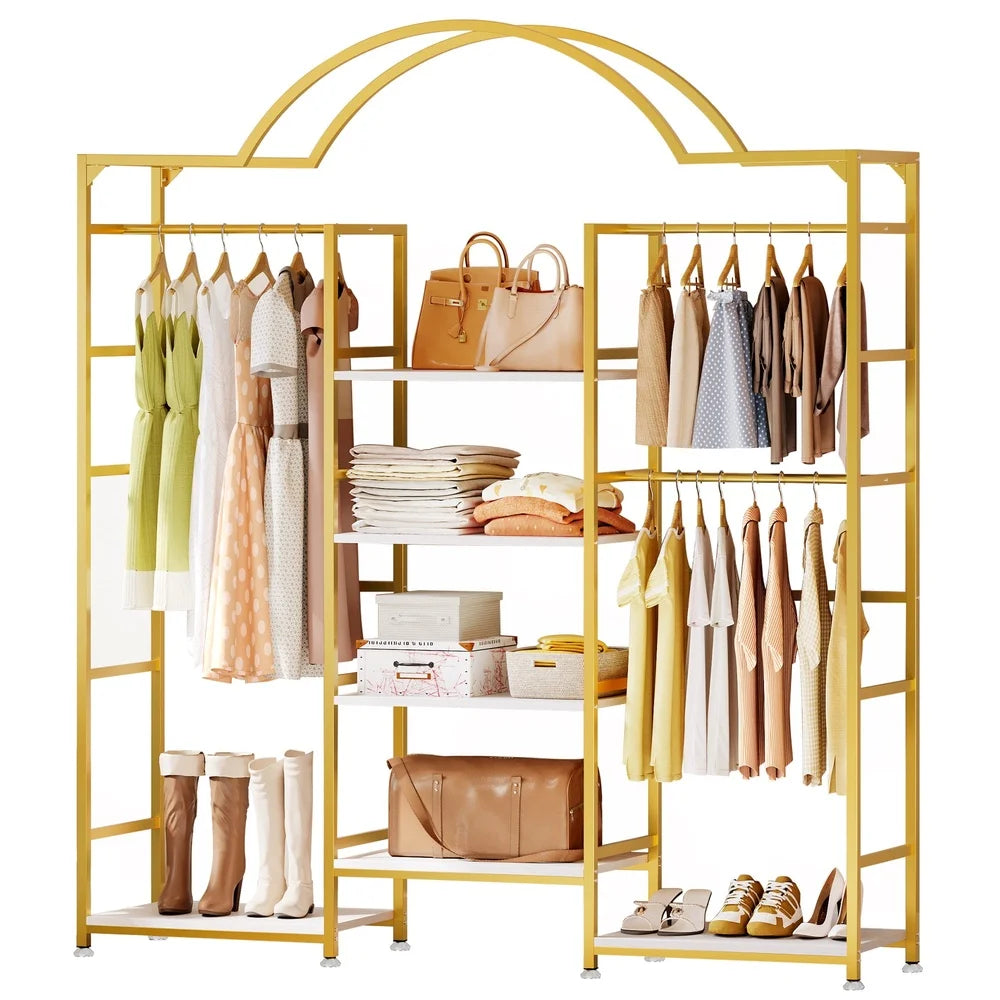 Garment Rack Organizer with shelves