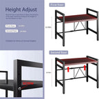 Adjustable Space-Saving Microwave Rack
