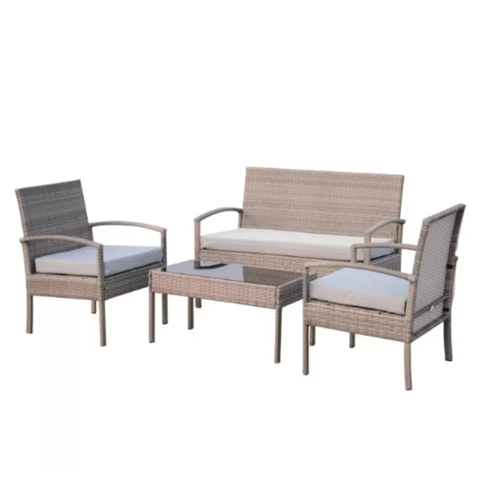 Patio Furniture Set with Cushions,
