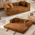 Oversized Corduroy  Sleeper Sofa