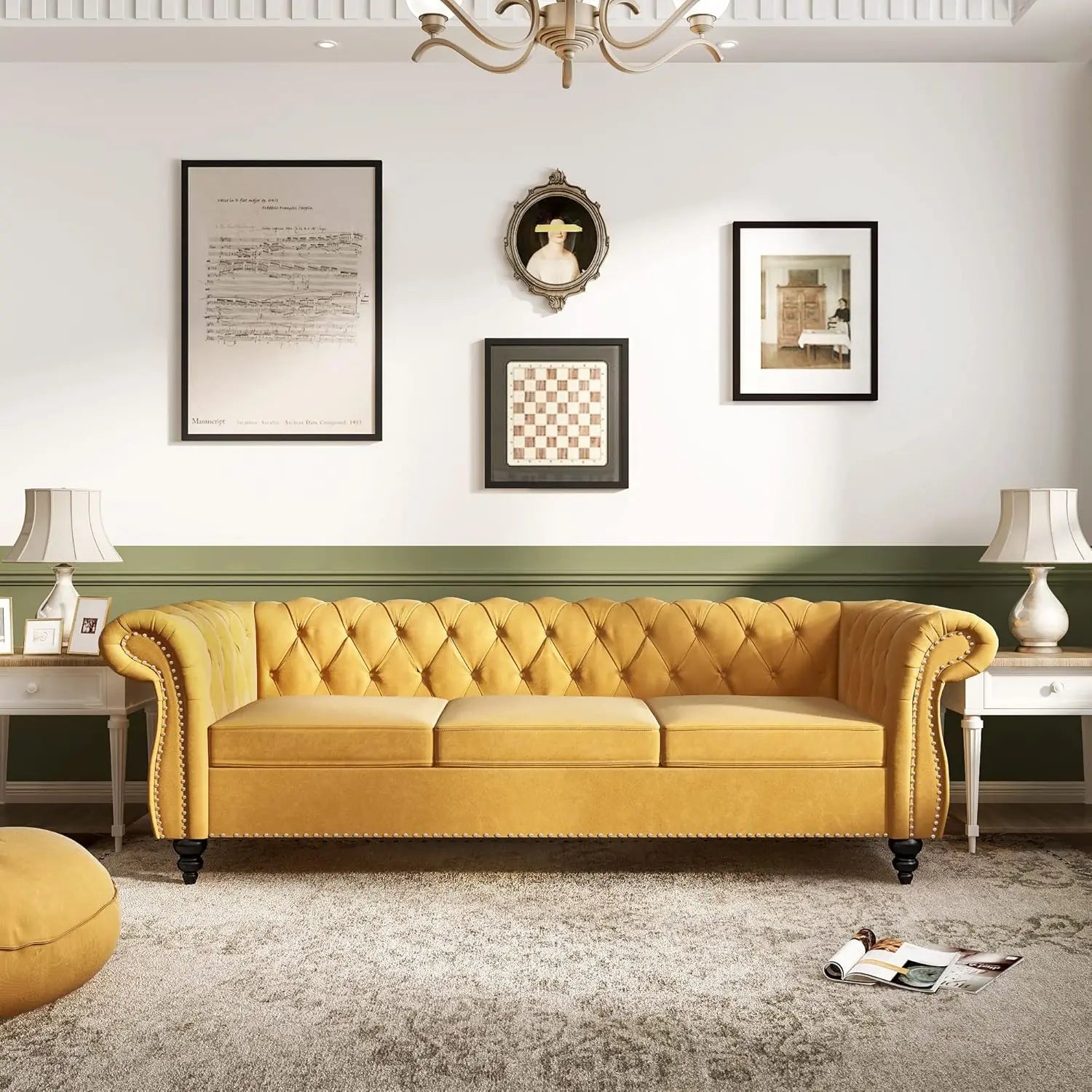 Tufted Couch 3 Seater