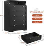 Dresser with LED Lights and  Shelves