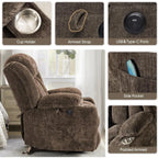 Large Power Lift Recliner with Heat