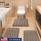 Absorbent Bathroom Mat Set