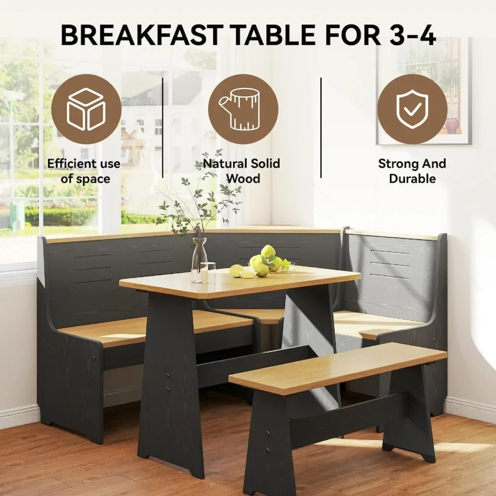 Dining Table Bench Chair Set