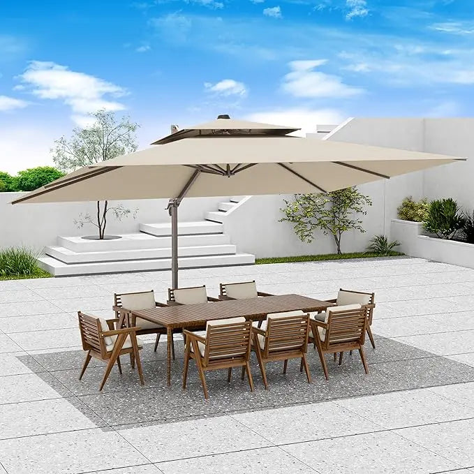 Large Rectangular Heavy Duty Offset Umbrellas