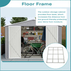 Large Utility Steel Garden Shed