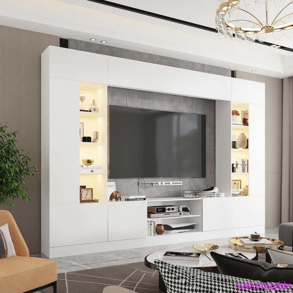 Large Wall Unit Entertainment Center