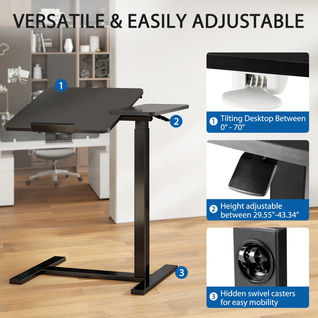 Tilt Top Adjustable Height Table Desk