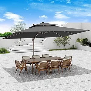 Large Rectangular Heavy Duty Offset Umbrellas