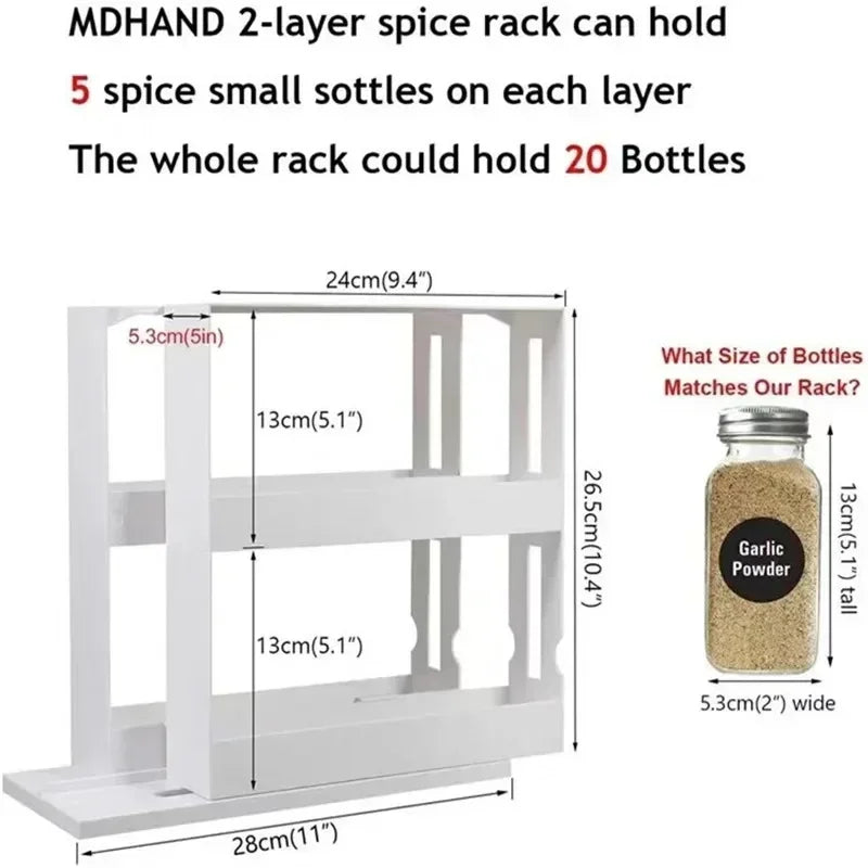 2 Tier Swivel Storge Organizer