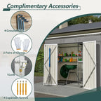 Large Metal Utility Tool Shed