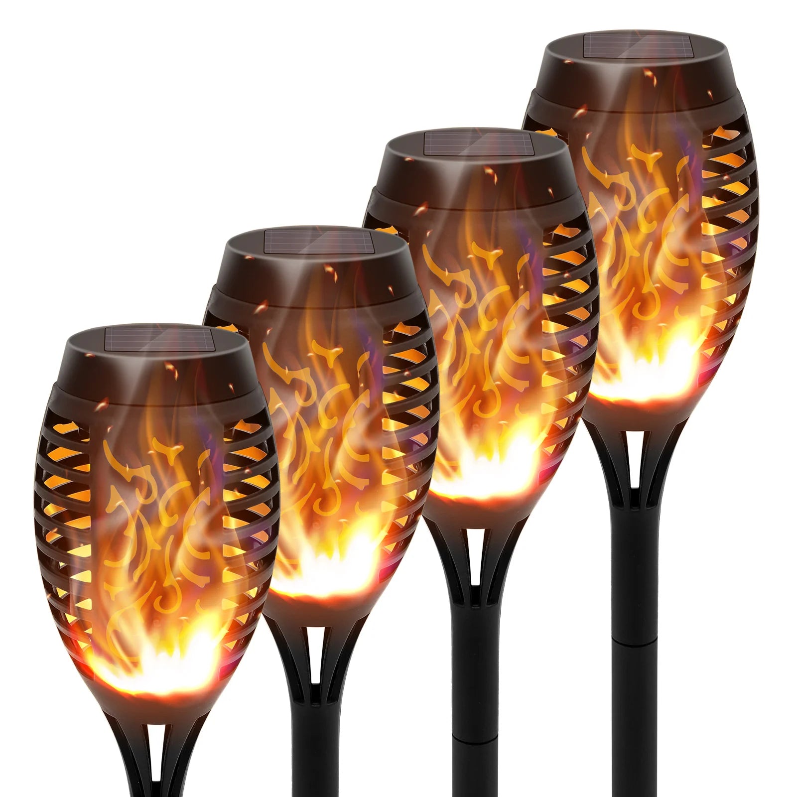Solar Torch Lights with Flickering Flame