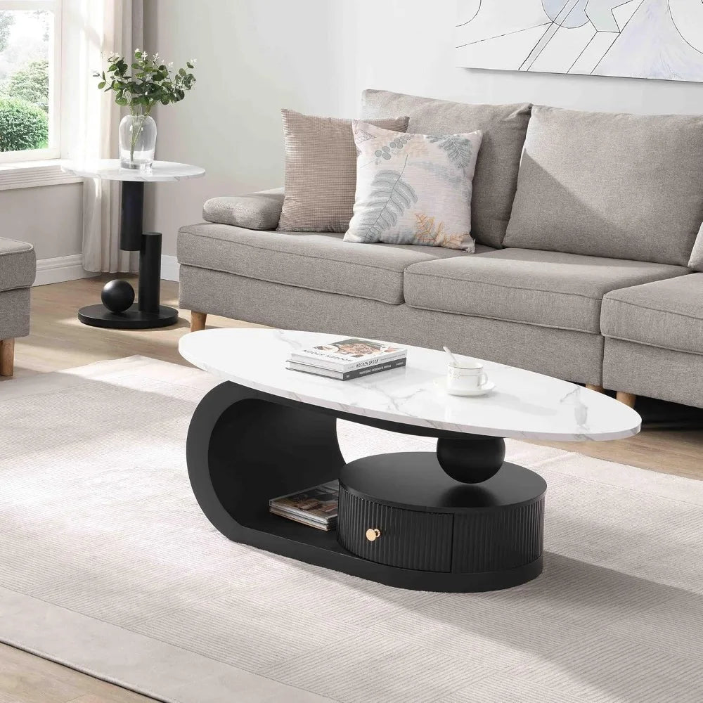 Oval Decorative Coffee Table