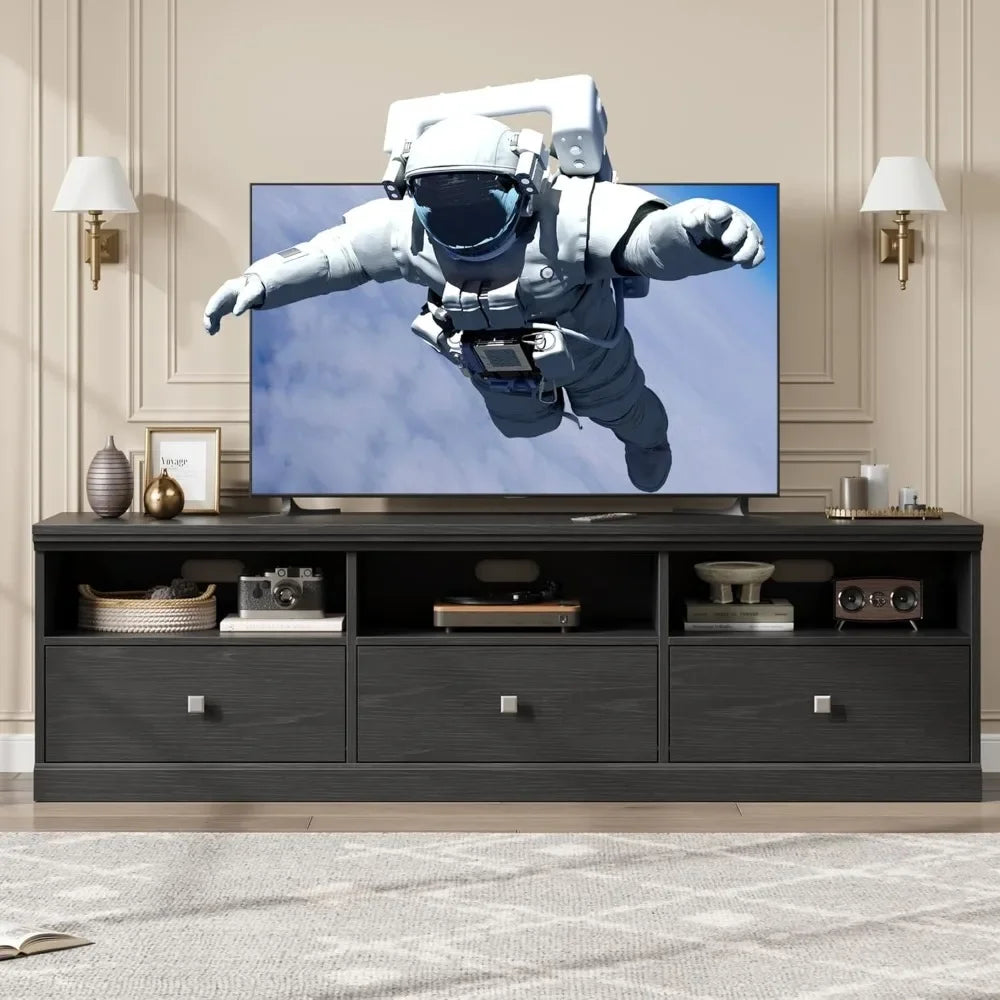 Modern Entertainment Center with Storage Drawers