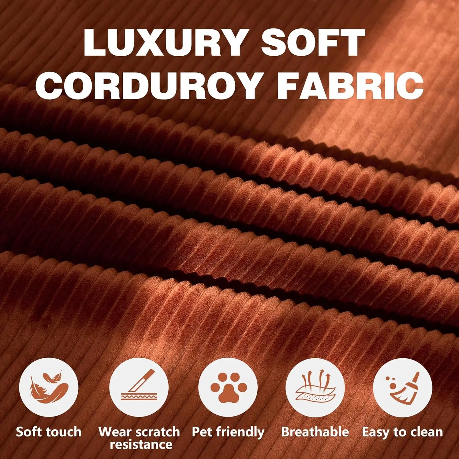 Convertible Sofa Bed  with Armrests and Backrest